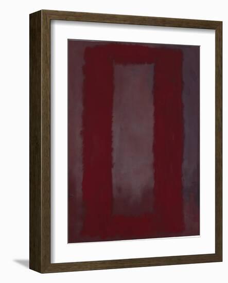 Mural, Section 4 {Red on maroon} [Seagram Mural]-Mark Rothko-Framed Giclee Print