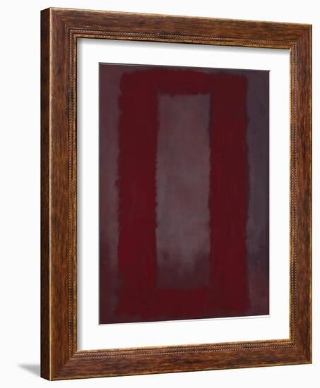 Mural, Section 4 {Red on maroon} [Seagram Mural]-Mark Rothko-Framed Giclee Print