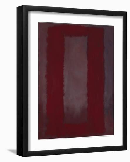 Mural, Section 4 {Red on maroon} [Seagram Mural]-Mark Rothko-Framed Giclee Print