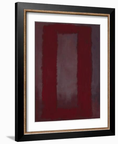 Mural, Section 4 {Red on maroon} [Seagram Mural]-Mark Rothko-Framed Giclee Print