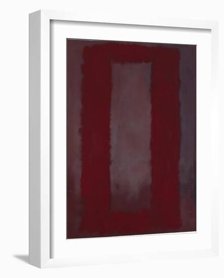 Mural, Section 4 {Red on maroon} [Seagram Mural]-Mark Rothko-Framed Giclee Print