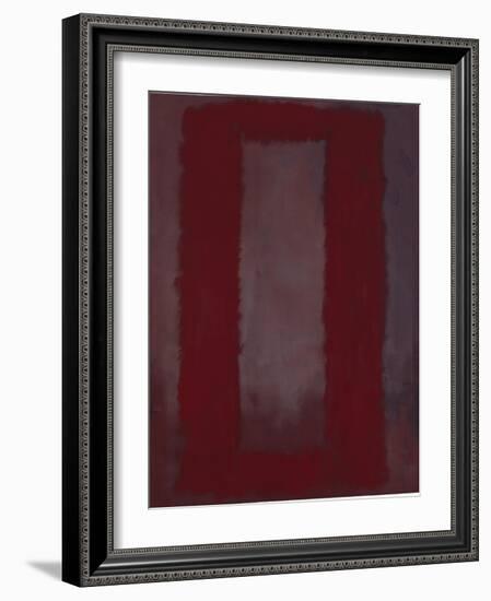 Mural, Section 4 {Red on maroon} [Seagram Mural]-Mark Rothko-Framed Giclee Print