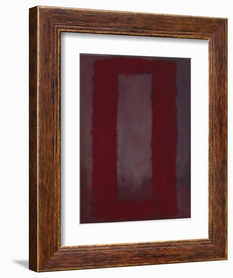 Mural, Section 4 {Red on maroon} [Seagram Mural]-Mark Rothko-Framed Premium Giclee Print