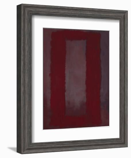 Mural, Section 4 {Red on maroon} [Seagram Mural]-Mark Rothko-Framed Giclee Print