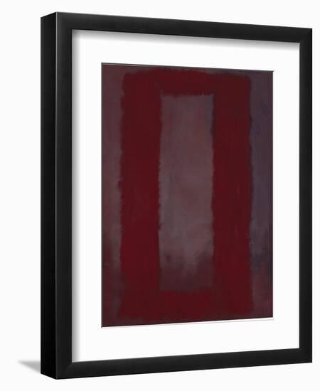 Mural, Section 4 {Red on maroon} [Seagram Mural]-Mark Rothko-Framed Giclee Print