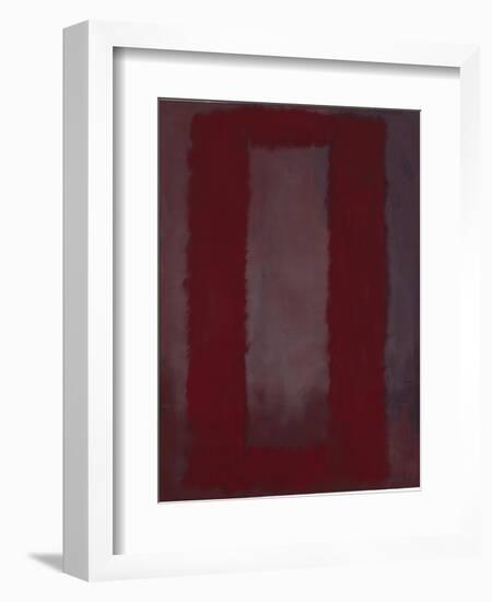 Mural, Section 4 {Red on maroon} [Seagram Mural]-Mark Rothko-Framed Giclee Print