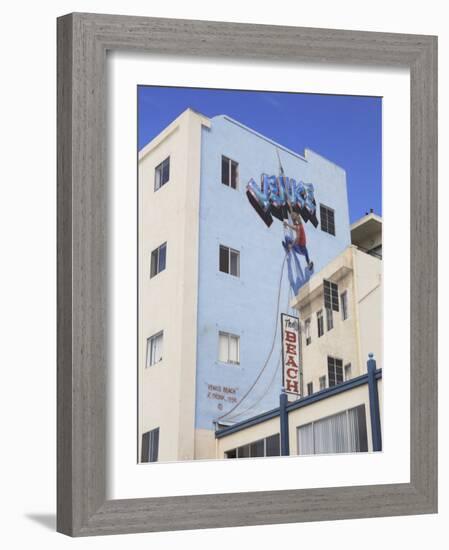 Mural, Venice Beach, Los Angeles, California, United States of America, North America-Wendy Connett-Framed Photographic Print