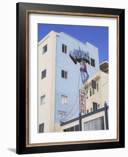 Mural, Venice Beach, Los Angeles, California, United States of America, North America-Wendy Connett-Framed Photographic Print