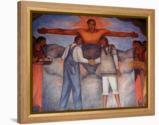 Murals by Diego Rivera, Secretary of Public Education, Mexico-Russell Gordon-Framed Premier Image Canvas