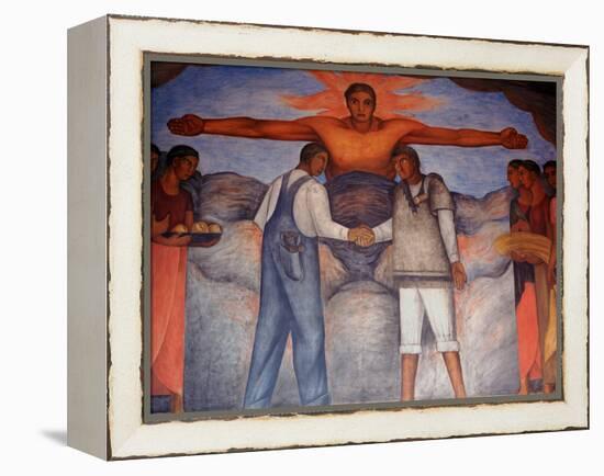 Murals by Diego Rivera, Secretary of Public Education, Mexico-Russell Gordon-Framed Premier Image Canvas