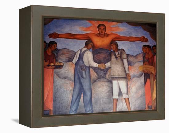 Murals by Diego Rivera, Secretary of Public Education, Mexico-Russell Gordon-Framed Premier Image Canvas