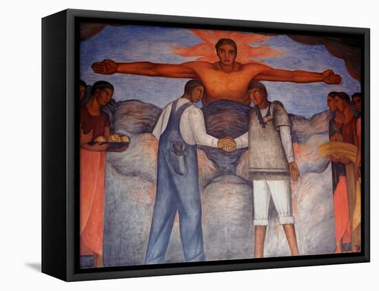 Murals by Diego Rivera, Secretary of Public Education, Mexico-Russell Gordon-Framed Premier Image Canvas