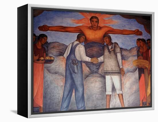 Murals by Diego Rivera, Secretary of Public Education, Mexico-Russell Gordon-Framed Premier Image Canvas