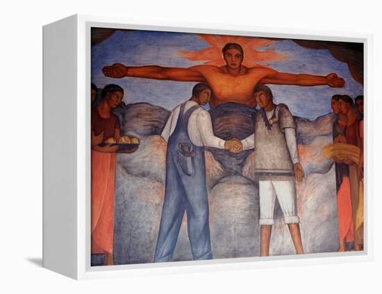 Murals by Diego Rivera, Secretary of Public Education, Mexico-Russell Gordon-Framed Premier Image Canvas