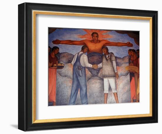 Murals by Diego Rivera, Secretary of Public Education, Mexico-Russell Gordon-Framed Photographic Print