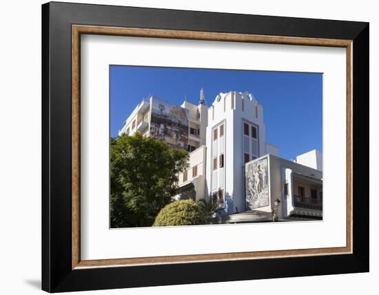 Murals in the Pedestrian Area of the Old Town of Los Llanos, La Palma, Spain-Gerhard Wild-Framed Photographic Print