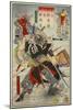 Muramatsu Sandayu Takanao and Yanagihara Heiemon-Kyosai Kawanabe-Mounted Giclee Print