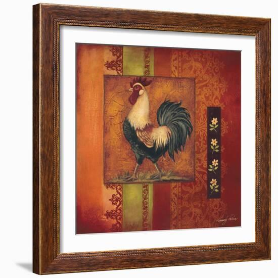 Murano Rooster II-Kimberly Poloson-Framed Art Print