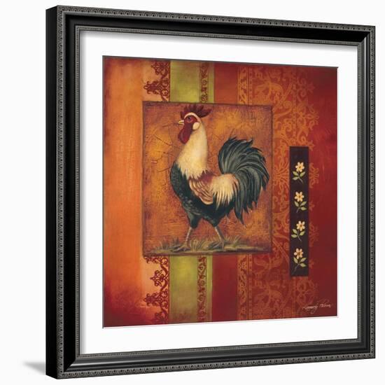 Murano Rooster II-Kimberly Poloson-Framed Art Print