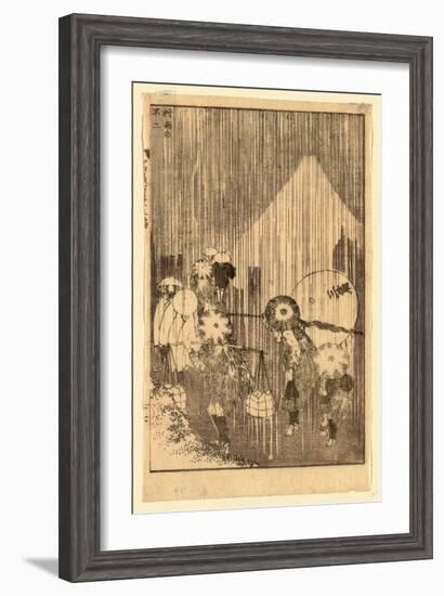 Murasame No Fuji-Katsushika Hokusai-Framed Giclee Print