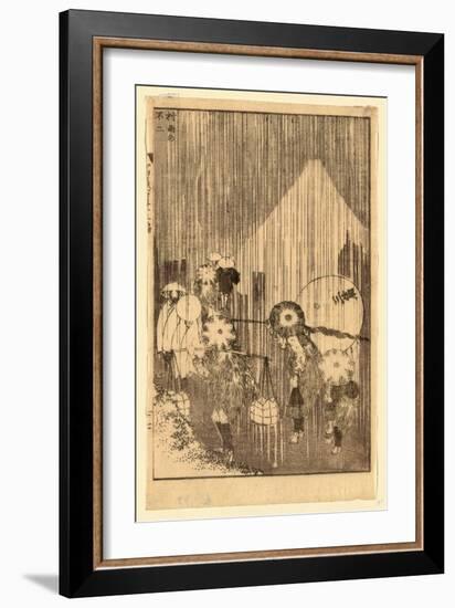 Murasame No Fuji-Katsushika Hokusai-Framed Giclee Print