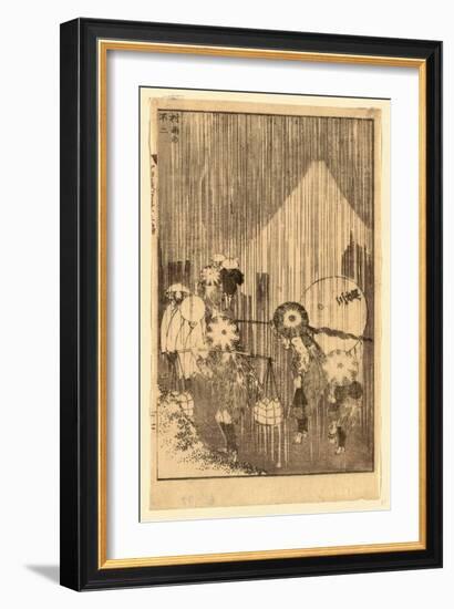 Murasame No Fuji-Katsushika Hokusai-Framed Giclee Print