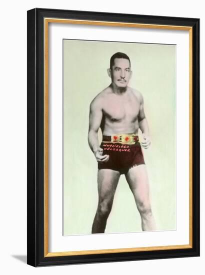 Murcielago, The Bat, Velasquez, Mexican Wrestler--Framed Art Print