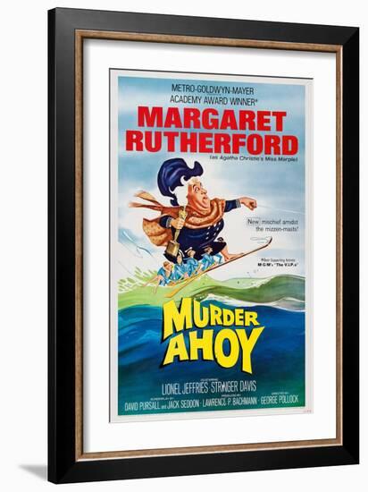 Murder Ahoy, Margaret Rutherford, 1964-null-Framed Premium Giclee Print