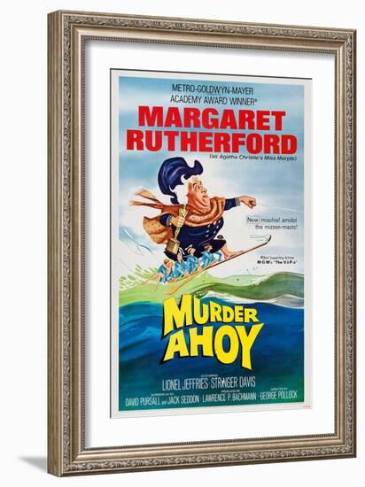 Murder Ahoy, Margaret Rutherford, 1964-null-Framed Art Print