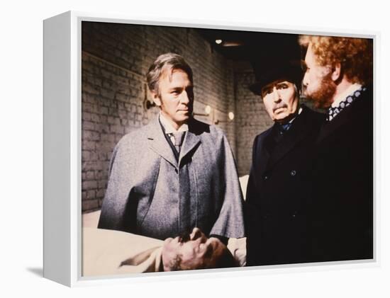 MURDER BY DECREE, 1979 directed by BOB CLARK Christopher Plummer, James Mason and Anthony Quayle (p-null-Framed Stretched Canvas