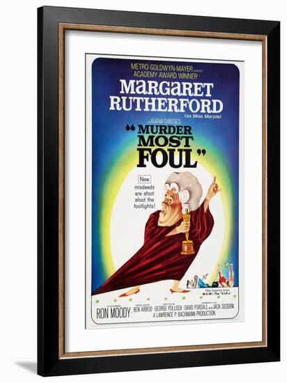 Murder Most Foul, Margaret Rutherford, 1964-null-Framed Premium Giclee Print