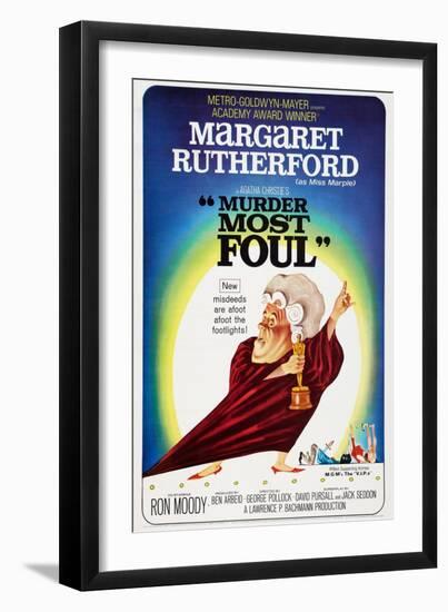 Murder Most Foul, Margaret Rutherford, 1964-null-Framed Premium Giclee Print