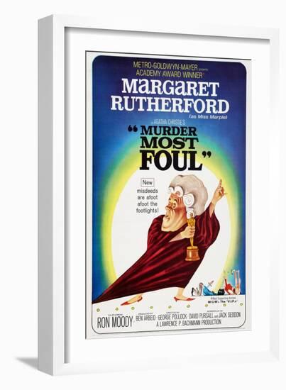 Murder Most Foul, Margaret Rutherford, 1964-null-Framed Premium Giclee Print