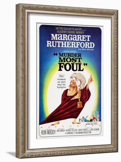 Murder Most Foul, Margaret Rutherford, 1964-null-Framed Art Print