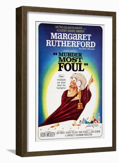 Murder Most Foul, Margaret Rutherford, 1964-null-Framed Art Print