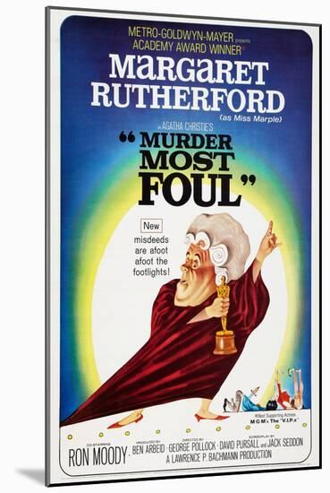 Murder Most Foul, Margaret Rutherford, 1964-null-Mounted Art Print