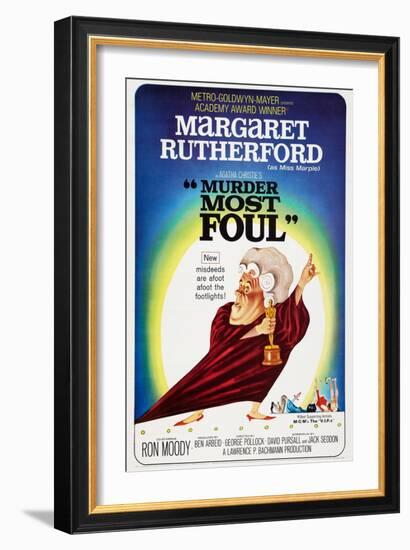 Murder Most Foul, Margaret Rutherford, 1964-null-Framed Art Print