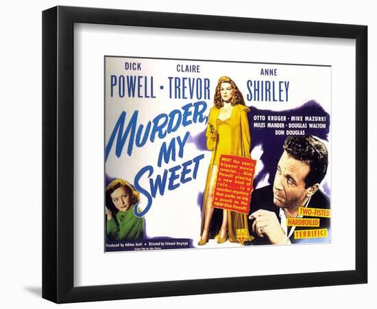Murder My Sweet, 1944-null-Framed Premium Giclee Print