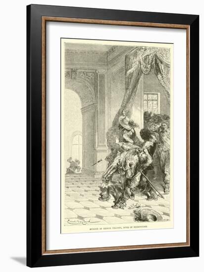 Murder of George Villiers, Duke of Buckingham-Emile Antoine Bayard-Framed Giclee Print