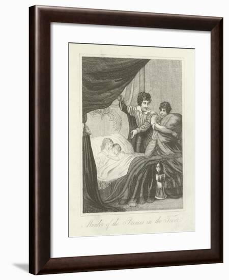 Murder of the Princes in the Tower-null-Framed Giclee Print