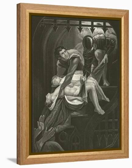 Murder of the Two Princes-James Northcote-Framed Premier Image Canvas