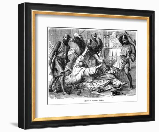 Murder of Thomas a Becket, 1170-null-Framed Giclee Print