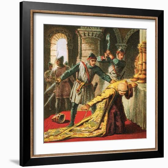 Murder of Thomas a Becket-English-Framed Giclee Print