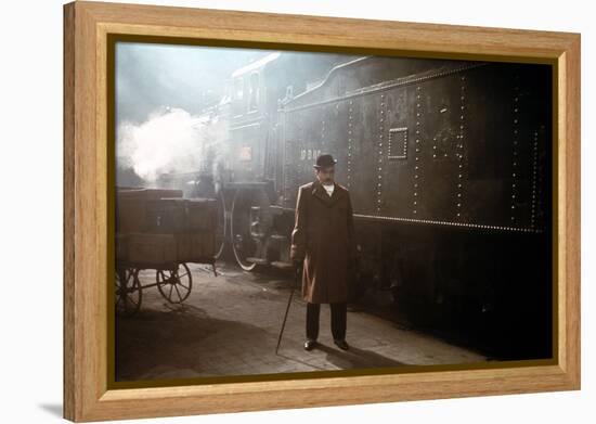 MURDER ON THE ORIENT EXPRESS, 1974 directed by SIDNEY LUMET Albert Finney (photo)-null-Framed Stretched Canvas