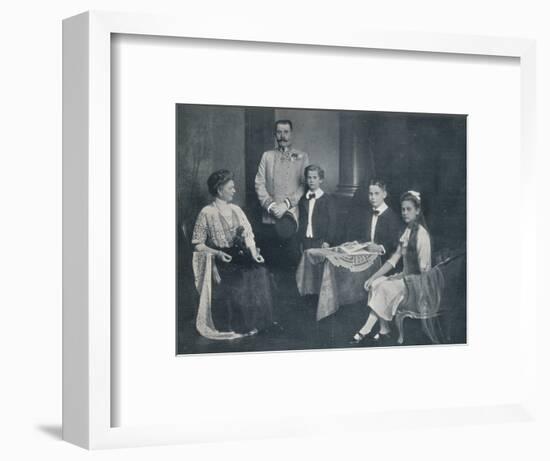 Murdered Archduke Francis Ferdinand with his wife and children, c1910-Unknown-Framed Photographic Print