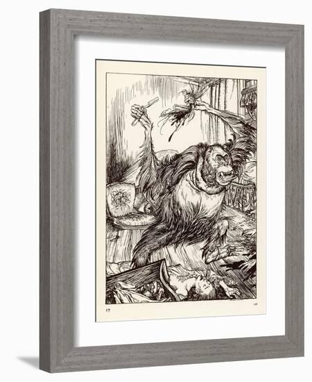 Murders in the Rue Morgue-Arthur Rackham-Framed Art Print