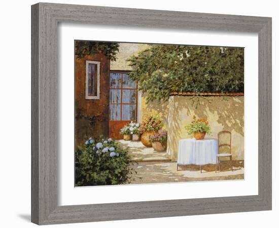 Muretto E Tavolo-Guido Borelli-Framed Giclee Print