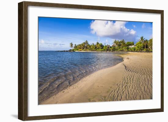 Muri Beach at Sunrise, Rarotonga, Cook Islands, South Pacific, Pacific-Matthew Williams-Ellis-Framed Photographic Print