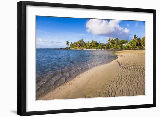 Muri Beach at Sunrise, Rarotonga, Cook Islands, South Pacific, Pacific-Matthew Williams-Ellis-Framed Photographic Print