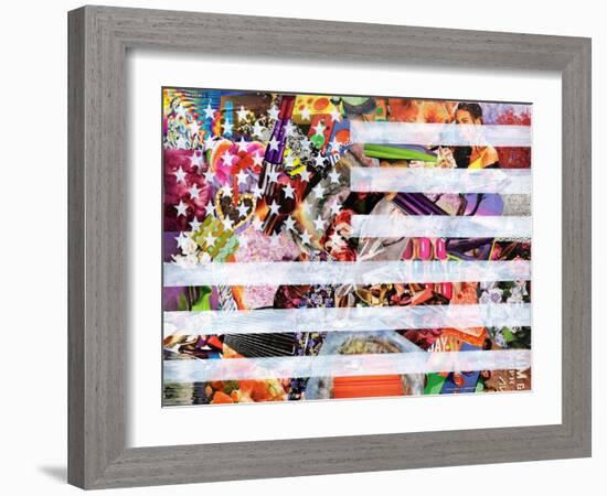 Murican Flag-Artpoptart-Framed Giclee Print